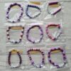 FPWR UK Beaded Bracelets | OOAK Unique Purple Bracelets | Made by PWS Families